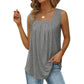 📢📢 50% OFF !! ⏰ Women's Square Neck Sleeveless Vest Top – Flattering Neckline, Soft Stretch Fabric & Effortlessly Chic 🌸✨