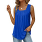 📢📢 50% OFF !! ⏰ Women's Square Neck Sleeveless Vest Top – Flattering Neckline, Soft Stretch Fabric & Effortlessly Chic 🌸✨