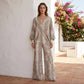 Women's Snake Print Top & Wide-Leg Pants Set