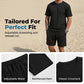 🧵 Men's Textured Short-Sleeve Shirt & Shorts Set – Subtle texture adds depth to your outfit. Relaxed fit, soft fabric & perfect for smart-casual summer dressing 🌿