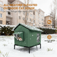 ⏳Limited-Time 50% OFF✨Foldable Raised Outdoor Cat Shelter, Weatherproof Insulated Pet House For Garden & Backyard🐈