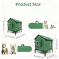 ⏳Limited-Time 50% OFF✨Foldable Raised Outdoor Cat Shelter, Weatherproof Insulated Pet House For Garden & Backyard🐈