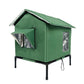 ⏳Limited-Time 50% OFF✨Foldable Raised Outdoor Cat Shelter, Weatherproof Insulated Pet House For Garden & Backyard🐈