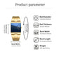 ⌚50% OFF NOW ! ✨Men's Square Face Quartz Watch – Gold Stainless Steel Band, Unique Dial Design, Business Casual Fashion Wristwatch for Daily & Gift Wear