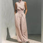 📢📢 50% OFF !! ⏰ Top & Wide-Leg Trousers 2-Piece Set – Relaxed Fit, Soft Fabric & Effortlessly Coordinated 👚👖✨