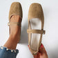 🌸 LAST DAY SPECIAL PRICE!! 🌸 Suede-Finish Mary Jane Ballet Flats – Memory Foam Insole, Adjustable Strap & Effortlessly Elegant 🥿✨