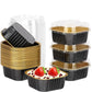 Disposable Mini Cake Pans Set 🍰 – Foil Bakeware with Lids & 5oz Portions, Perfect for Parties, Picnics & Sweet Gifts ⚡