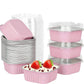 Disposable Mini Cake Pans Set 🍰 – Foil Bakeware with Lids & 5oz Portions, Perfect for Parties, Picnics & Sweet Gifts ⚡
