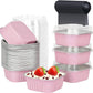 Disposable Mini Cake Pans Set 🍰 – Foil Bakeware with Lids & 5oz Portions, Perfect for Parties, Picnics & Sweet Gifts ⚡