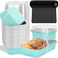 Disposable Mini Cake Pans Set 🍰 – Foil Bakeware with Lids & 5oz Portions, Perfect for Parties, Picnics & Sweet Gifts ⚡