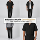 📢📢50% OFF !! ⏰ Men's Casual Short Sleeve Shirt & Trousers Set – Easy to Dress Up or Down, Lightweight & Perfect for Work, Weekends & Everything in Between ☀️
