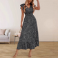 📢📢 50% OFF !! ⏰ Women's V-Neck Smocked High-Waist Maxi Dress – Flattering Shirred Bodice, Flowy Skirt & Effortless Summer Elegance ✨