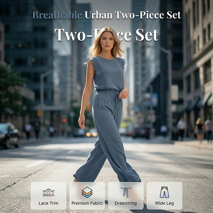 🎉 2026 Sale — Over 35,000 Sold! 👗 Women's Sleeveless Top & Wide-Leg Trousers Set – Flattering Silhouette, Soft Fabric & Easy to Dress Up or Down for Any Occasion 🌸