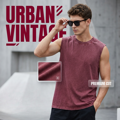 ⏳ Limited-Time 50% OFF ⏰ 👕 Vintage Wash Sleeveless Tank Top – Soft Cotton Feel, Relaxed Summer Fit & Effortlessly Cool ✨