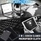 ✨Crystal-Clear Screens In Seconds: 📱2-in-1 Screen Cleaner & Microfiber Cloth – No Residue, Portable