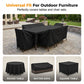 🥳2026 HOT SALE🥳💞50K+ Sold!☀️210D Oxford Outdoor Patio Furniture Cover, Waterproof UV & Wind Resistant Garden Protective Sheet🪑