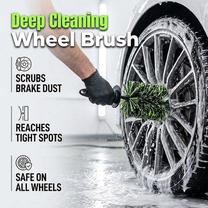 🔥 50% OFF 🧼 Wheel & Barrel Cleaning Brush – Deep Reach Microfiber, Soft Bristles, Ergonomic Grip + Storage Box