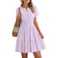 ☀️🌸 2026 New Arrival! Women’s Tiered Mini Dress🍀 – Short Sleeve, Sweet Summer Style & Everyday Comfort 👗