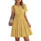 ☀️🌸 2026 New Arrival! Women’s Tiered Mini Dress🍀 – Short Sleeve, Sweet Summer Style & Everyday Comfort 👗