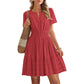 ☀️🌸 2026 New Arrival! Women’s Tiered Mini Dress🍀 – Short Sleeve, Sweet Summer Style & Everyday Comfort 👗
