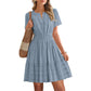 ☀️🌸 2026 New Arrival! Women’s Tiered Mini Dress🍀 – Short Sleeve, Sweet Summer Style & Everyday Comfort 👗