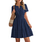 ☀️🌸 2026 New Arrival! Women’s Tiered Mini Dress🍀 – Short Sleeve, Sweet Summer Style & Everyday Comfort 👗