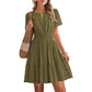 ☀️🌸 2026 New Arrival! Women’s Tiered Mini Dress🍀 – Short Sleeve, Sweet Summer Style & Everyday Comfort 👗