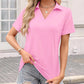 Casual V-Neck Collared T-Shirt for Women