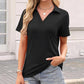 Casual V-Neck Collared T-Shirt for Women