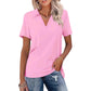Casual V-Neck Collared T-Shirt for Women