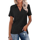 Casual V-Neck Collared T-Shirt for Women