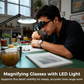 👓 Still Squinting at Small Print? This Rechargeable LED Magnifier Frees Your Hands. Half Price Today