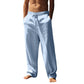 🔥 Men's Casual Drawstring Trousers with Pockets – Relaxed Fit, Soft Fabric & Effortless Everyday Style 👖✨