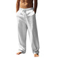 🔥 Men's Casual Drawstring Trousers with Pockets – Relaxed Fit, Soft Fabric & Effortless Everyday Style 👖✨