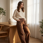 Women's High-Waist Wide-Leg Trousers 👖 Cinched High, Flowing Free – A Flattering Fit for Every Curve ✨