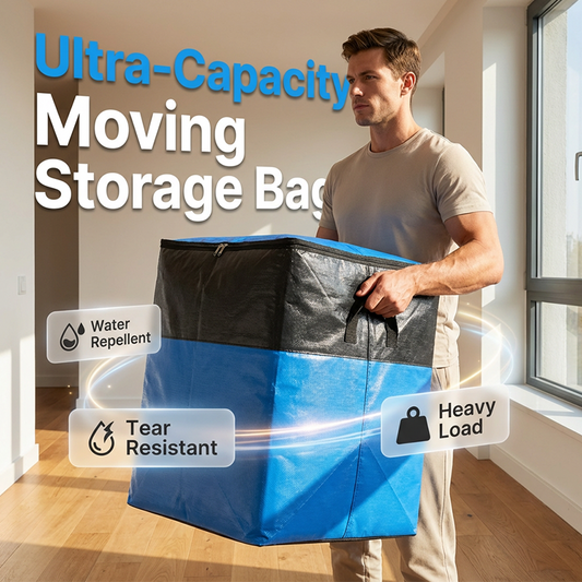 📦 Buy 2 Get 1 Free NOW! 🧳 Collapsible Storage & Moving Bag – Heavy-Duty Handles & Zippered Closure – Perfect for House Moves, Storage & Travel 🏠✨