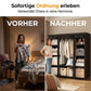 👗 Easy-Assembly Fabric Wardrobe – Non-Woven Cover, Hanging Rail & Shelves. 50% Off Today. Free Returns