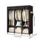 👗 Easy-Assembly Fabric Wardrobe – Non-Woven Cover, Hanging Rail & Shelves. 50% Off Today. Free Returns