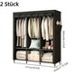 👗 Easy-Assembly Fabric Wardrobe – Non-Woven Cover, Hanging Rail & Shelves. 50% Off Today. Free Returns