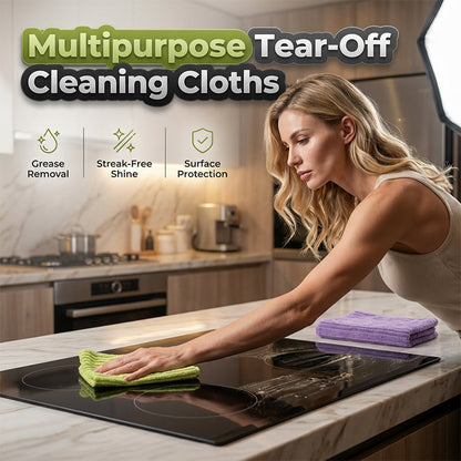 🧻 Ditch Paper Towels for Good – Reusable Tear-Off Cleaning Cloths, Multi-Surface. 50% Off. UK Stock
