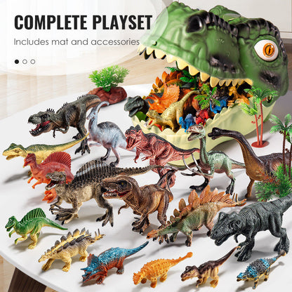 🦖 The Toy That Tidies Itself – T-Rex Head Storage Box with 12 Lifelike Dinos. 50% Off. UK Stock