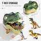 🦖 The Toy That Tidies Itself – T-Rex Head Storage Box with 12 Lifelike Dinos. 50% Off. UK Stock