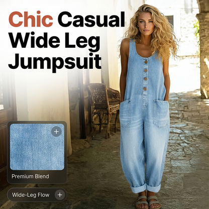 Women's Sleeveless Wide-Leg Jumpsuit 👗 One Piece, Endless Elegance – Your Go-To for Sun-Soaked Days ✨