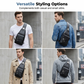 🎒 50% OFF NOW! 🧳 Men's Retro Waterproof Faux Leather Sling Chest Bag – Water-Resistant, Intelligent Storage & Ergonomic Comfort – A Daily Commute Essential ✨
