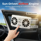 ☀️ Solar Powered Car Exhaust Fan – Dual turbo ventilation rapidly expels hot air & stale odours, while the digital temperature display lets you monitor cabin conditions at a glance. A must-have for sunny days & parked cars 🌡️