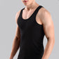 🌬️ Premium Ultra-Soft Fitted Men's Tank – Crafted from a breathable, moisture-wicking blend that feels silky against the skin. A stretchy, form-fitting base layer for workouts, casual wear & layering under shirts ☁️