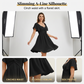 📢📢50% OFF !! ⏰ Women's Twist-Front A-Line Mini Dress – Flattering, Breathable & Perfect for Garden Parties, Weddings & Summer Brunches 🌸