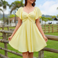📢📢50% OFF !! ⏰ Women's Twist-Front A-Line Mini Dress – Flattering, Breathable & Perfect for Garden Parties, Weddings & Summer Brunches 🌸