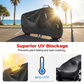 🔥50% OFF!!📢🏍️🌧️ All-Weather Oxford Motorcycle Cover – UV-Resistant, Reflective Strips & Security Grommets 🔆🛡️