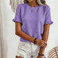 📢📢 50% OFF !! ⏰ Women's Elegant Ruffle Sleeve Summer Top – Flirty Sleeves, Breathable Fabric & Effortlessly Feminine 🌸✨